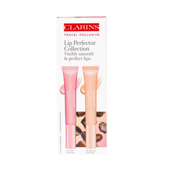 Clarins LS SET Lip Gloss N° 01 Rose Shimm.12 ml + Lip Gloss N° 02 Apricot Shimm.12ml